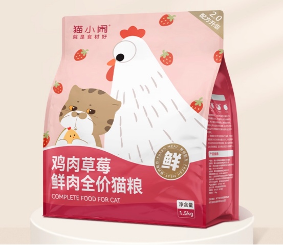猫小闹草莓鸡猫粮测评