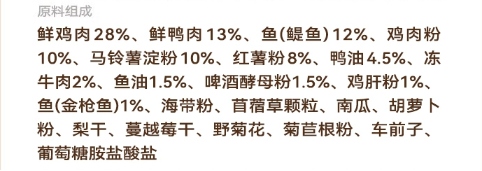 宠率五种肉无谷犬粮测评