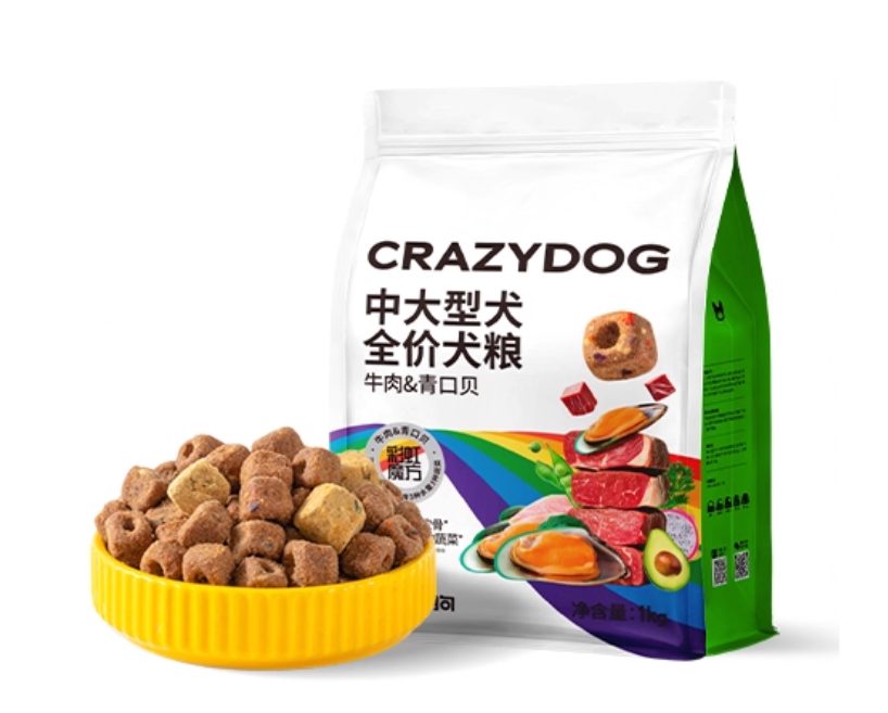 疯狂小狗牛肉青口贝狗粮测评