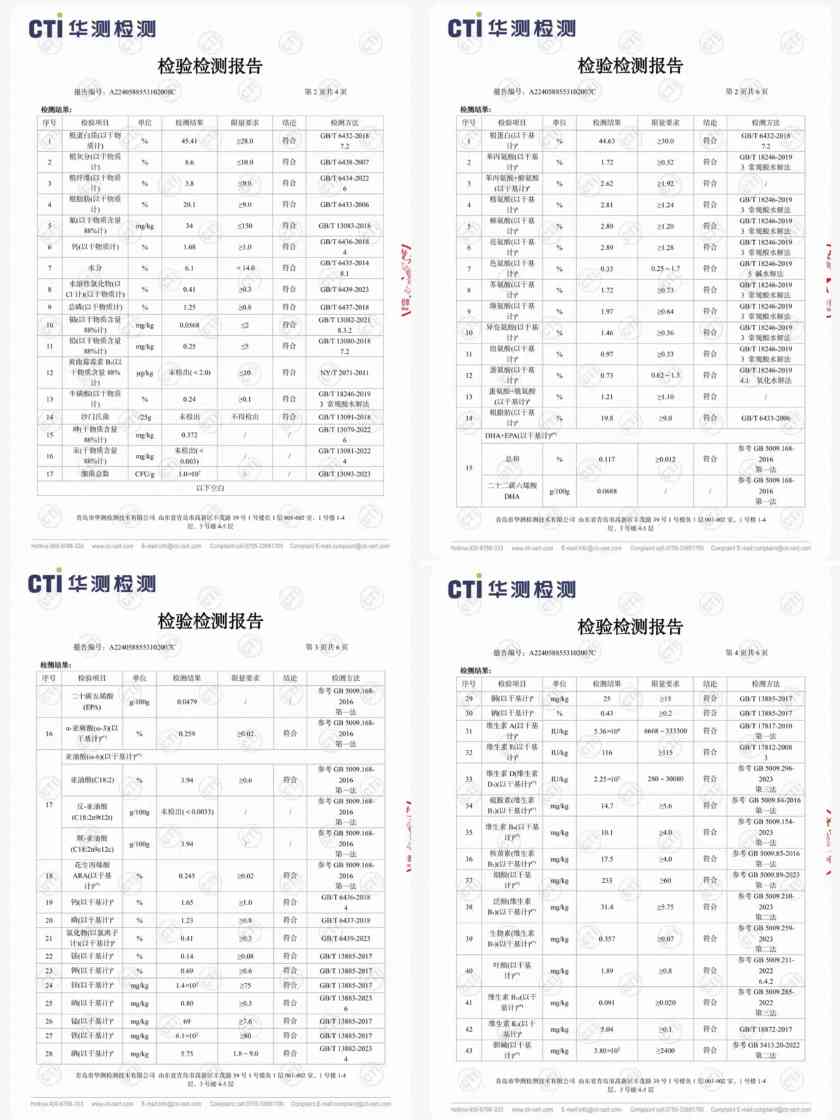 海洋之星猫粮检测报告