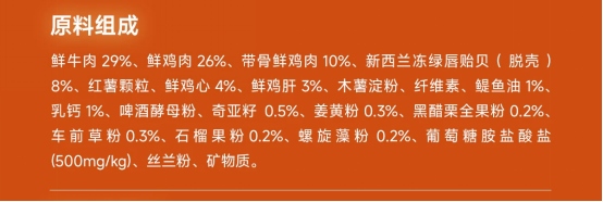 鲜粮说牛肉贻贝狗粮