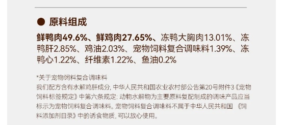 金故鸭肉烘焙猫粮