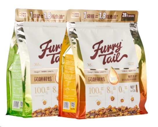 尾巴生活闪靓鲜焙鱼油猫粮