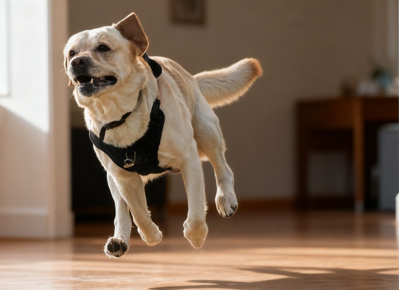 狗狗突然发疯跑来跑去