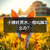 小猫吐黄水、母鸡蹲怎么办？