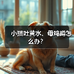 小猫吐黄水、母鸡蹲怎么办？