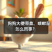 狗狗大便带血、咳嗽是怎么回事？