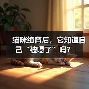 猫咪绝育后,它知道自己“被嘎了”吗? 猫咪绝育后,它知道自己“被嘎了”吗?