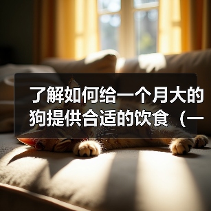 了解如何给一个月大的狗提供合适的饮食（一月龄狗宝宝的饮食需求及建议）（图4）