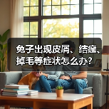 兔子出现皮屑、结痂、掉毛等症状怎么办？