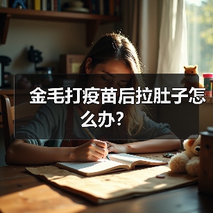 金毛打疫苗后拉肚子怎么办？