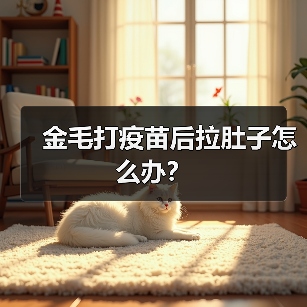 金毛打疫苗后拉肚子怎么办？
