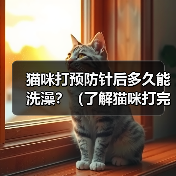 猫咪打预防针后多久能洗澡?(了解猫咪打完疫苗后的洗澡时间和注意事项)(图3) 猫咪打预防针后多久能洗澡?(了解猫咪打完疫苗后的洗澡时间和注意事项)(图3)