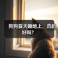 狗狗夏天睡地上，真的好吗？（图1）