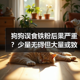 狗狗误食铁粉后果严重？少量无碍但大量或致中毒（图1）