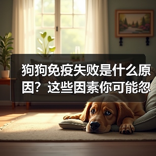 狗狗免疫失败是什么原因？这些因素你可能忽略（图4）