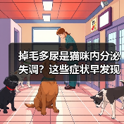 掉毛多尿是猫咪内分泌失调？这些症状早发现早治疗（图1）