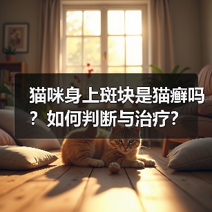 猫咪身上斑块是猫癣吗？如何判断与治疗？（图1）