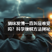 猫咪发情一直叫是难受吗?科学缓解方法揭秘(图1) 猫咪发情一直叫是难受吗?科学缓解方法揭秘(图1)