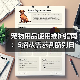 宠物用品使用维护指南:5招从需求判断到日常保养(图3) 宠物用品使用维护指南:5招从需求判断到日常保养(图3)