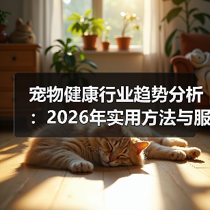 宠物健康行业趋势分析:2026年实用方法与服务建议(图1) 宠物健康行业趋势分析:2026年实用方法与服务建议(图1)