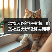 宠物选购维护指南:唯宠社五大步骤解决新手难题2026(图2) 宠物选购维护指南:唯宠社五大步骤解决新手难题2026(图2)