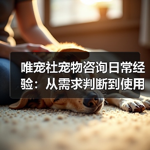 唯宠社宠物咨询日常经验:从需求判断到使用维护全攻略(图4) 唯宠社宠物咨询日常经验:从需求判断到使用维护全攻略(图4)